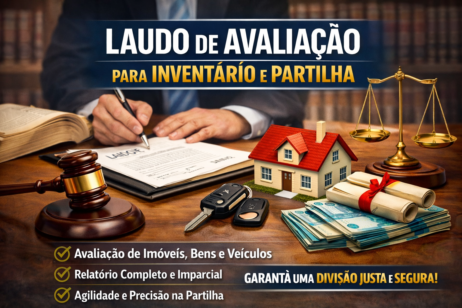 Imagem sobre laudo de avaliação para inventário e partilha